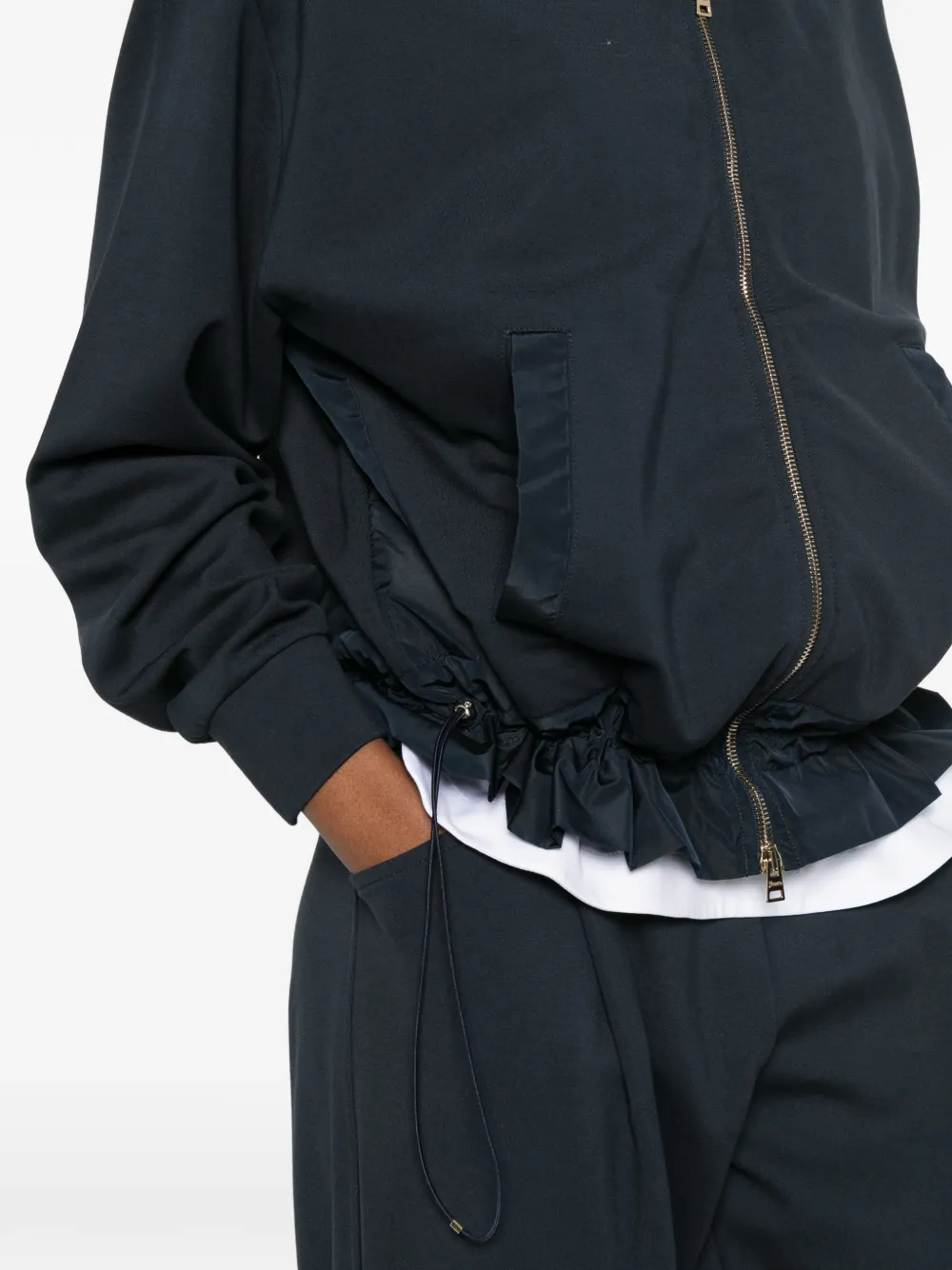 Herno Jack met capuchon en rits Blauw