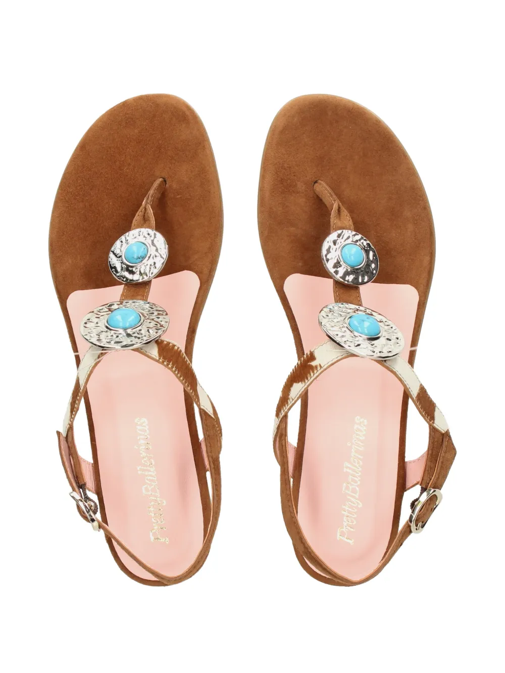 Pretty Ballerinas Judy sandalen met verfraaid bandje Bruin