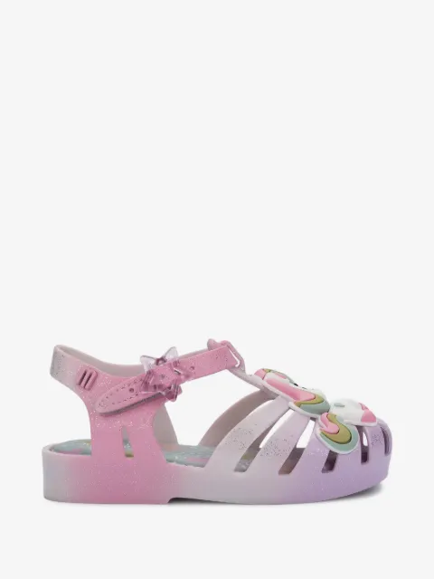 Mini Melissa unicorn-appliqué sandals