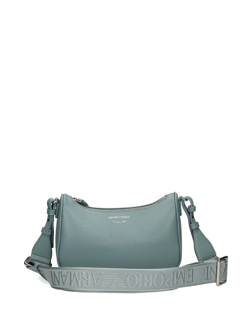 Emporio Armani logo strap cross body bag - Blu