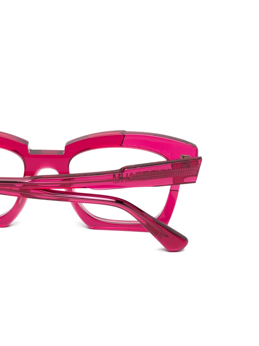  Kuboraum Maske Geometric Frame Glasses - Pink 