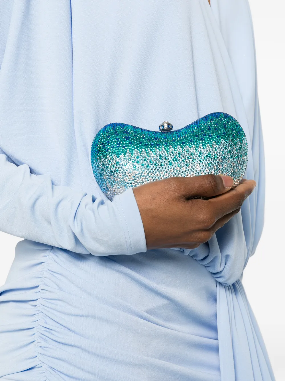  San Blas Embellished Clutch Bag - Blue 