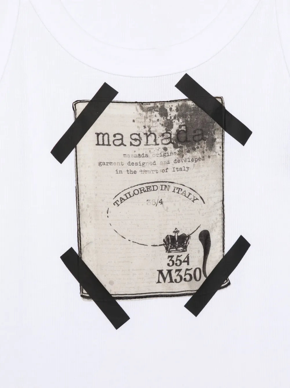  Masnada Graphic-print Vest - White 