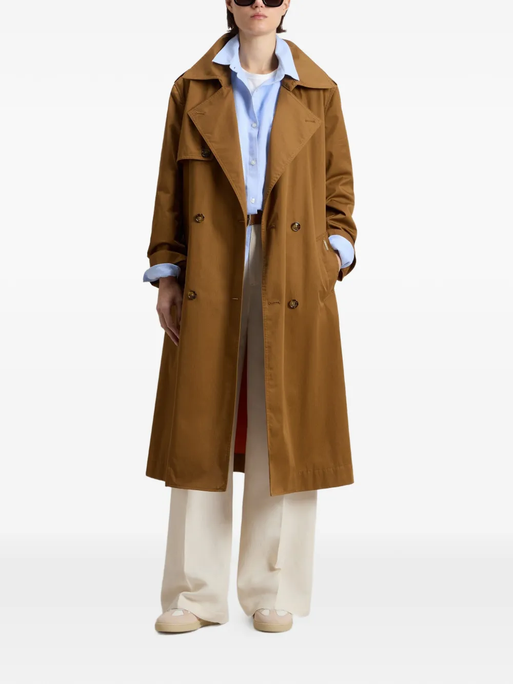 Woolrich Gabardina Con Cinturón - Marrón 
