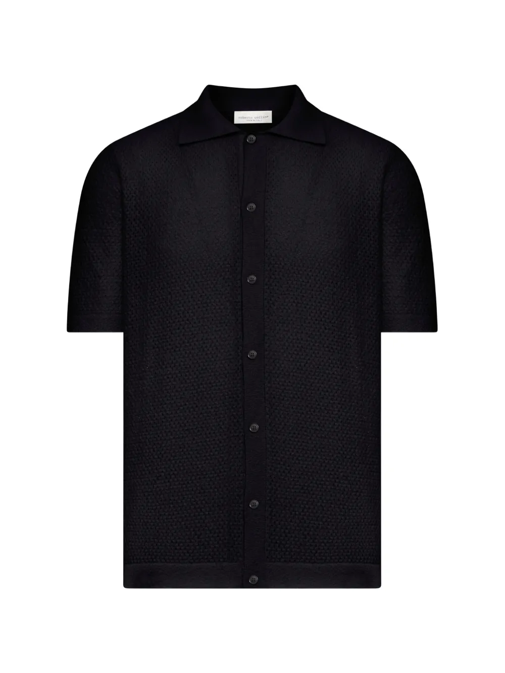 Roberto Collina button-fastening textured shirt - Nero