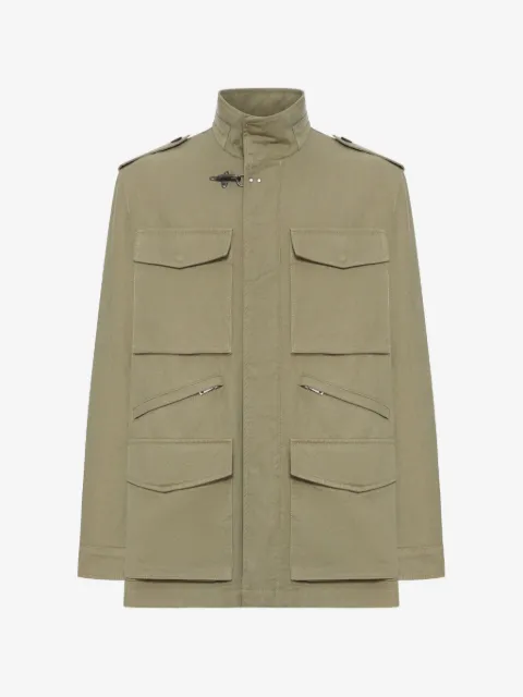 Fay patch-pocket jacket