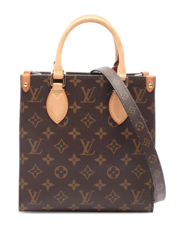 Louis Vuitton Pre-owned 2021-2026 Monogram Sac Plat BB Satchel in Brown