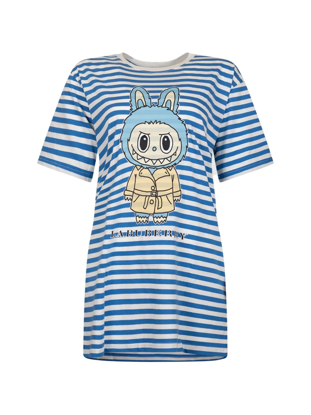 Black Score striped T-shirt - Blu