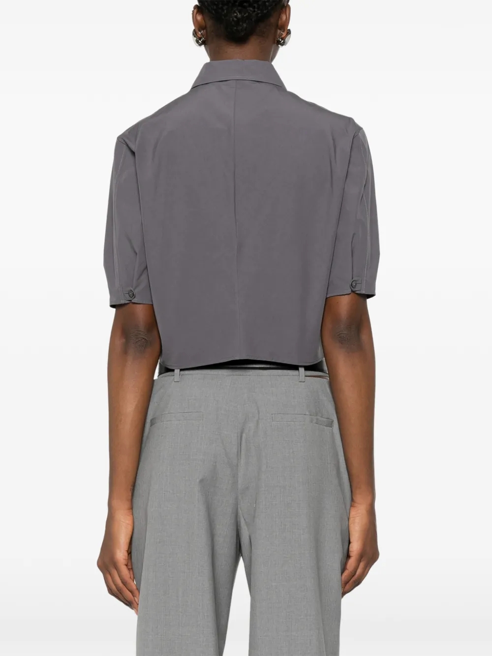 Jil Sander Cropped shirt Grijs
