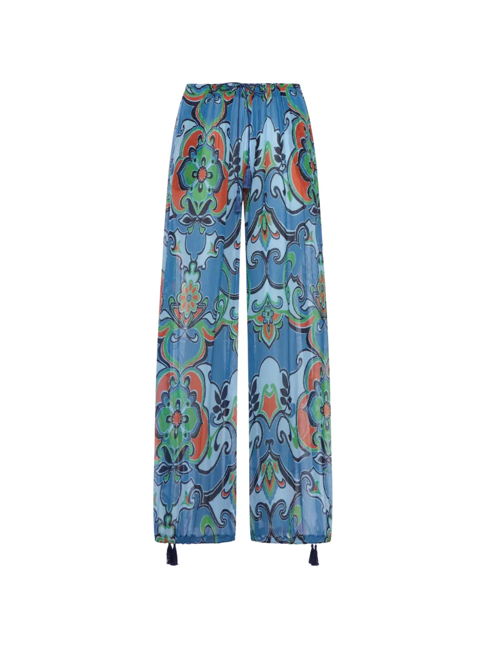 ETRO floral-print trousers - Blu