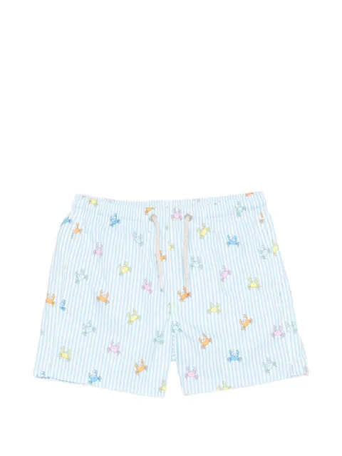 MC2 Saint Barth Kids Jean crab striped swim shorts