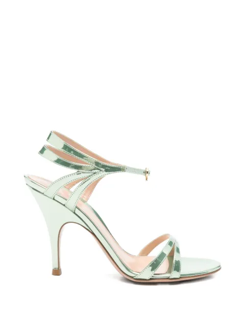 Gianvito Rossi sandalias metalizadas con tiras