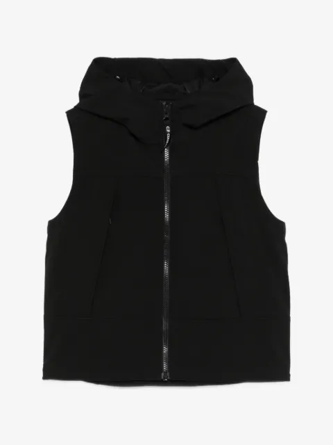 C.P. Company Kids zip-up hooded sleeveless gilet