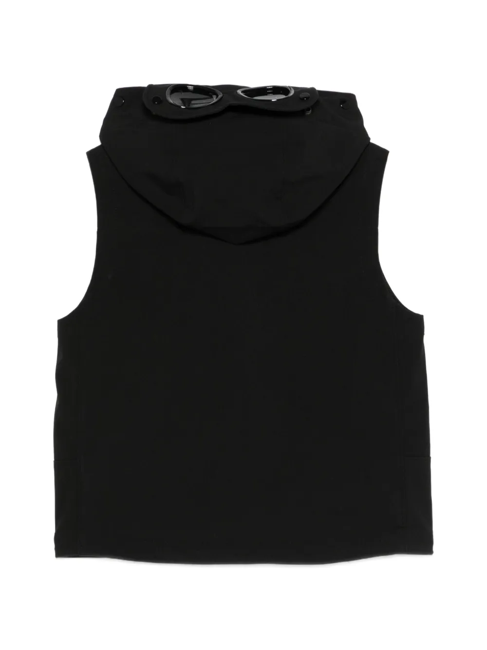 C.P. Company Kids Bodywarmer met capuchon en rits Zwart
