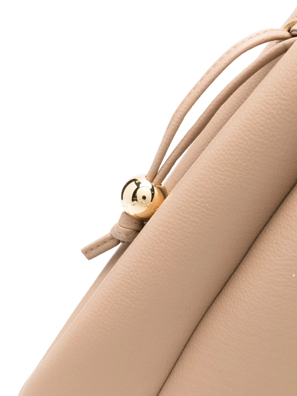 Themoirè Calipso gesmockte schoudertas Beige