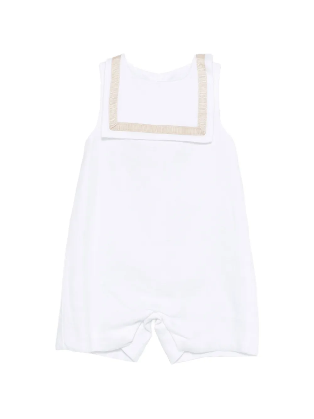 La Stupenderia collared dungaree - Bianco