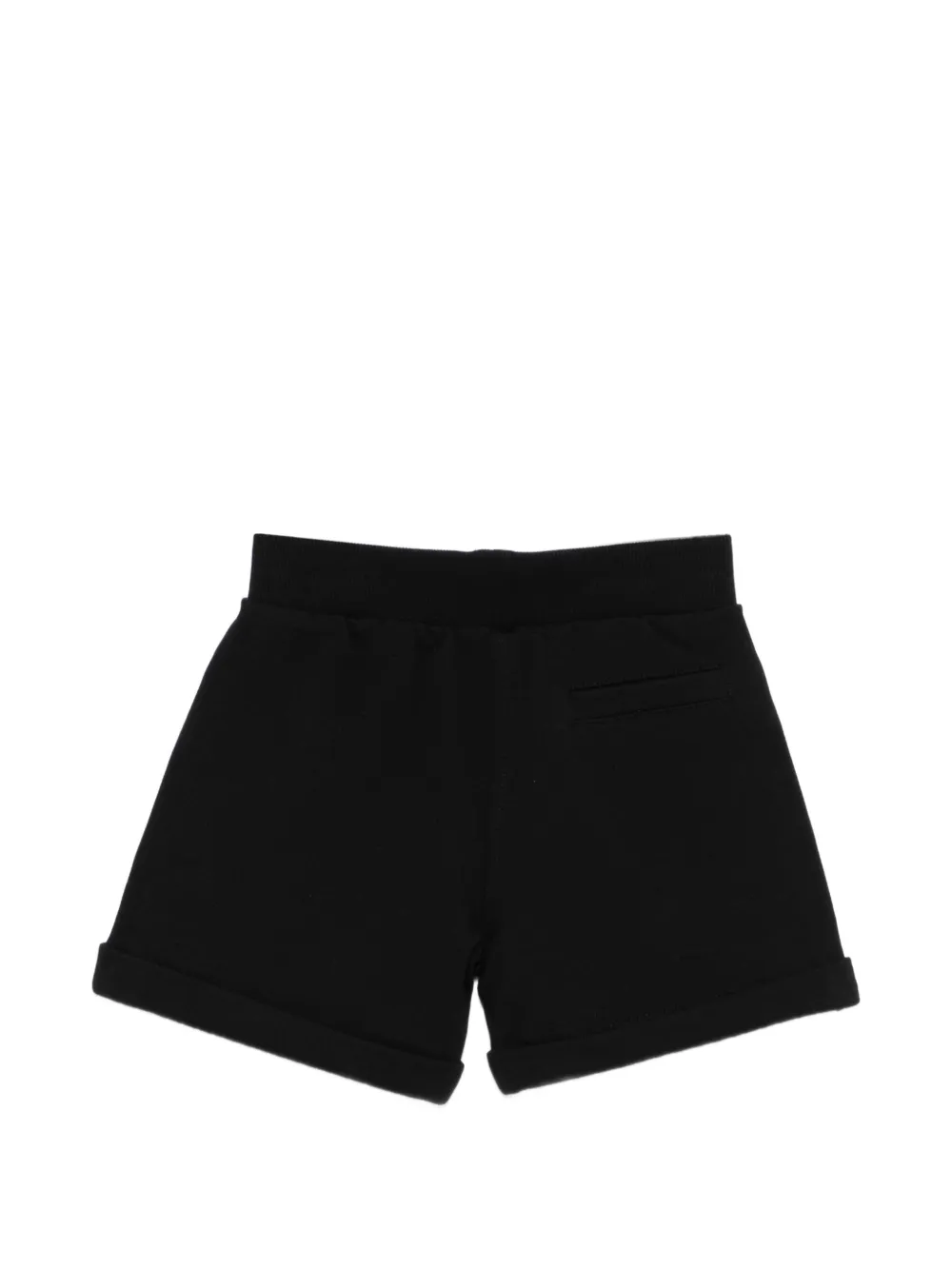 Moschino Kids Shorts met gewelfde afwerking Zwart