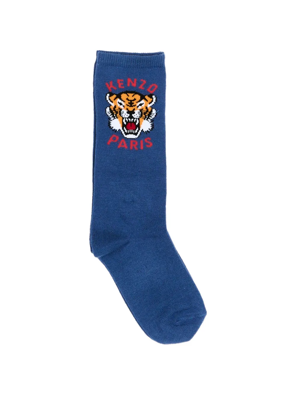 Kenzo Kids tiger graphic socks - Blu