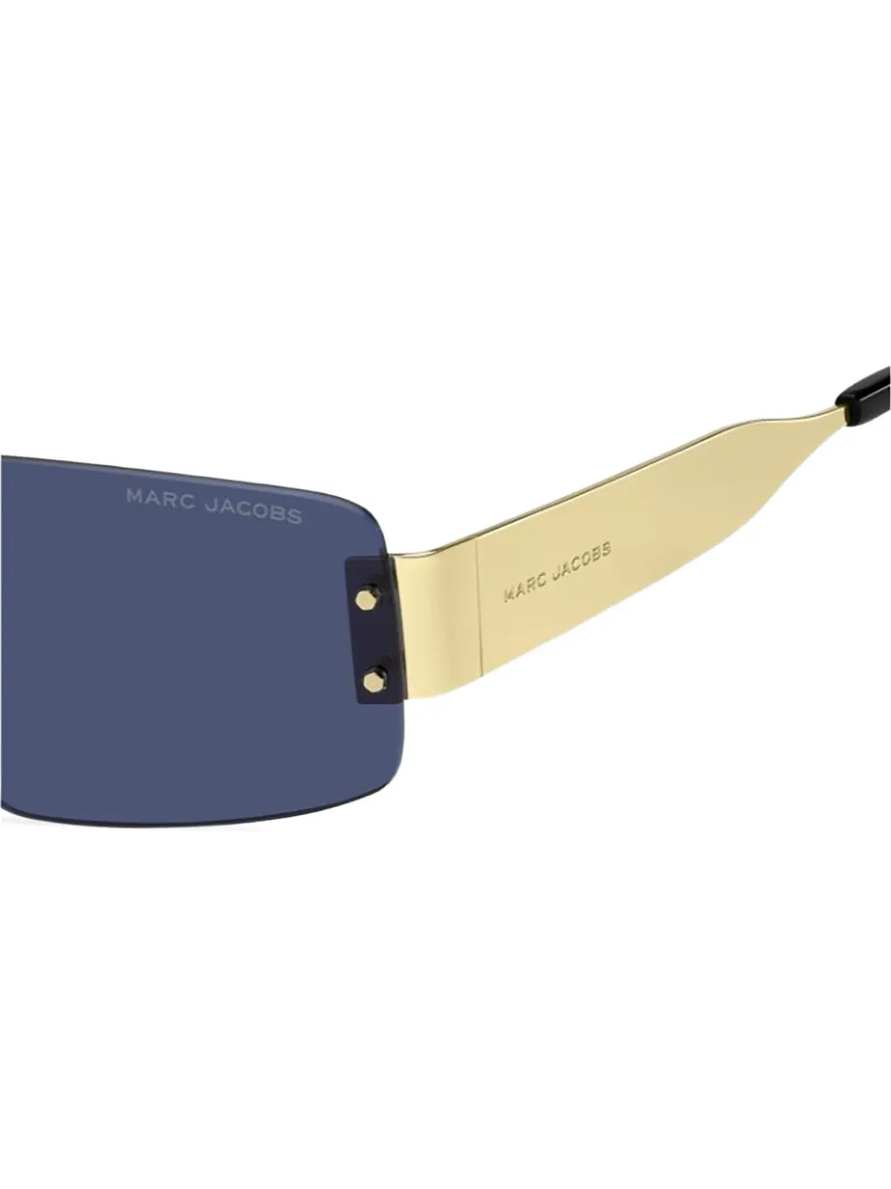 Marc Jacobs Eyewear Zonnebril met rechthoekig montuur Goud