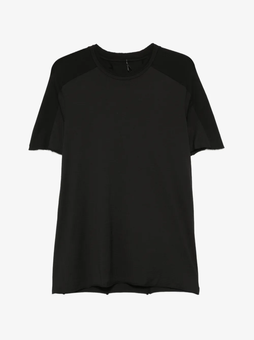 Masnada frayed panelled T-shirt | Black | Image 1