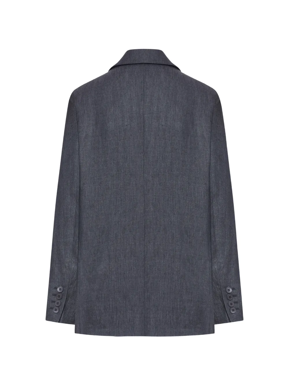 Max Mara Olimpia jack met dubbele rij knopen en chevron streep Grijs