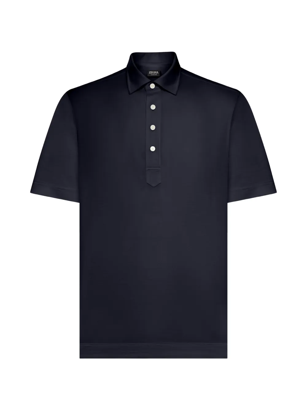 Zegna buttoned polo shirt - Blu