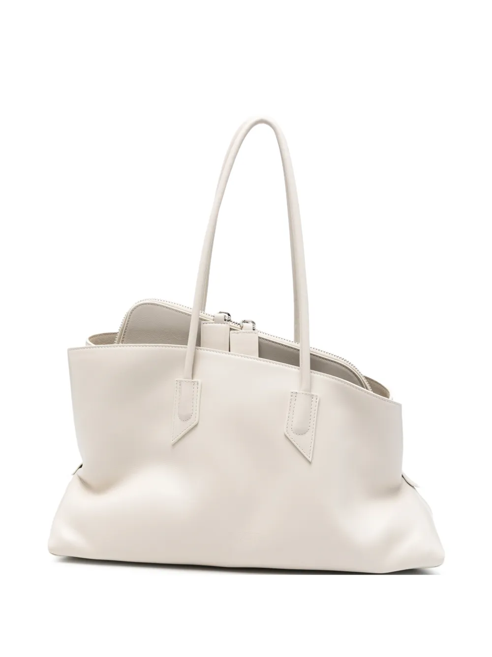 The Attico medium La Passeggiata leather shoulder bag - Bianco