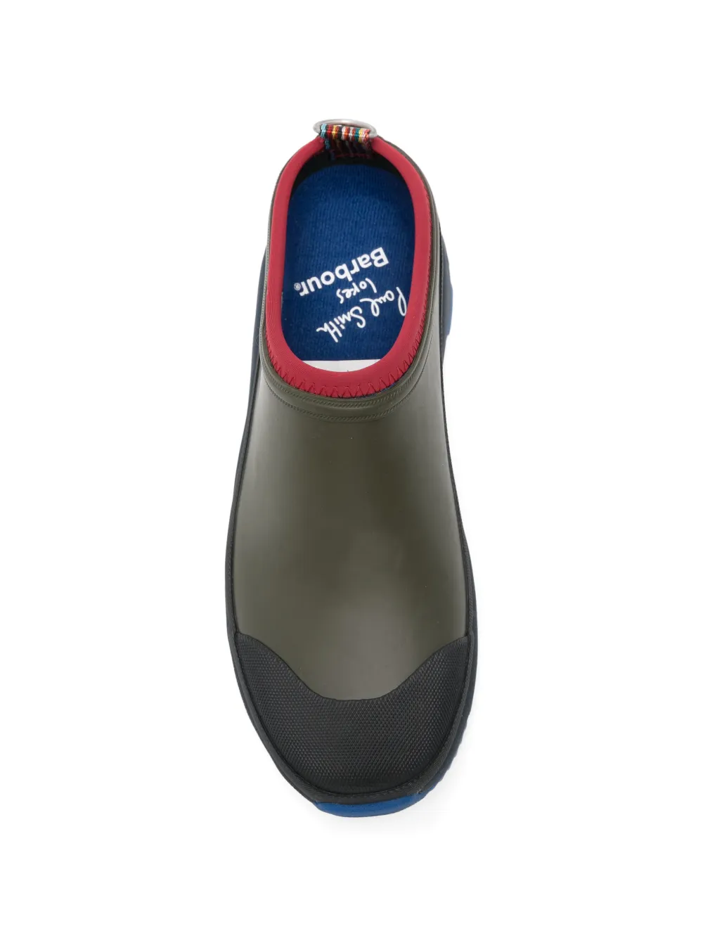 Barbour x Paul Smith lug-sole clogs Groen