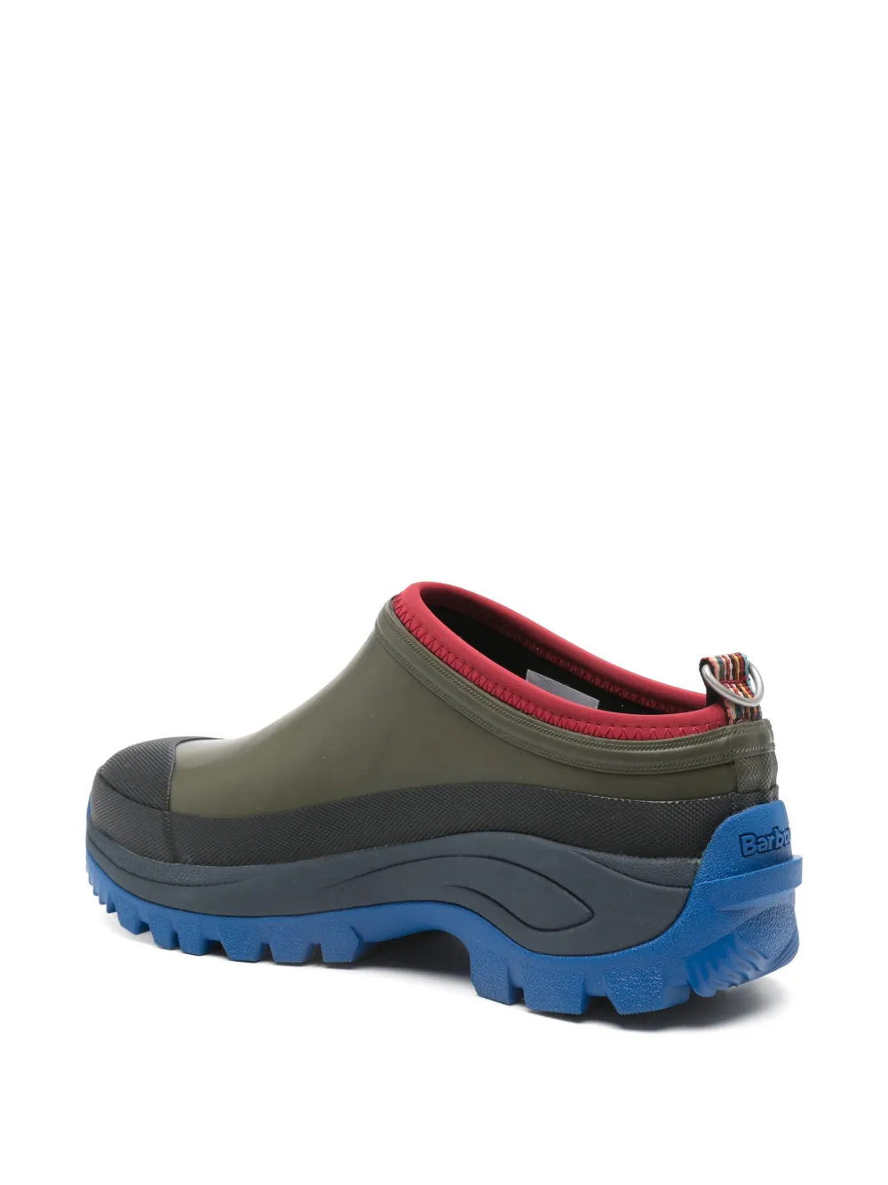Barbour x Paul Smith lug-sole clogs Groen