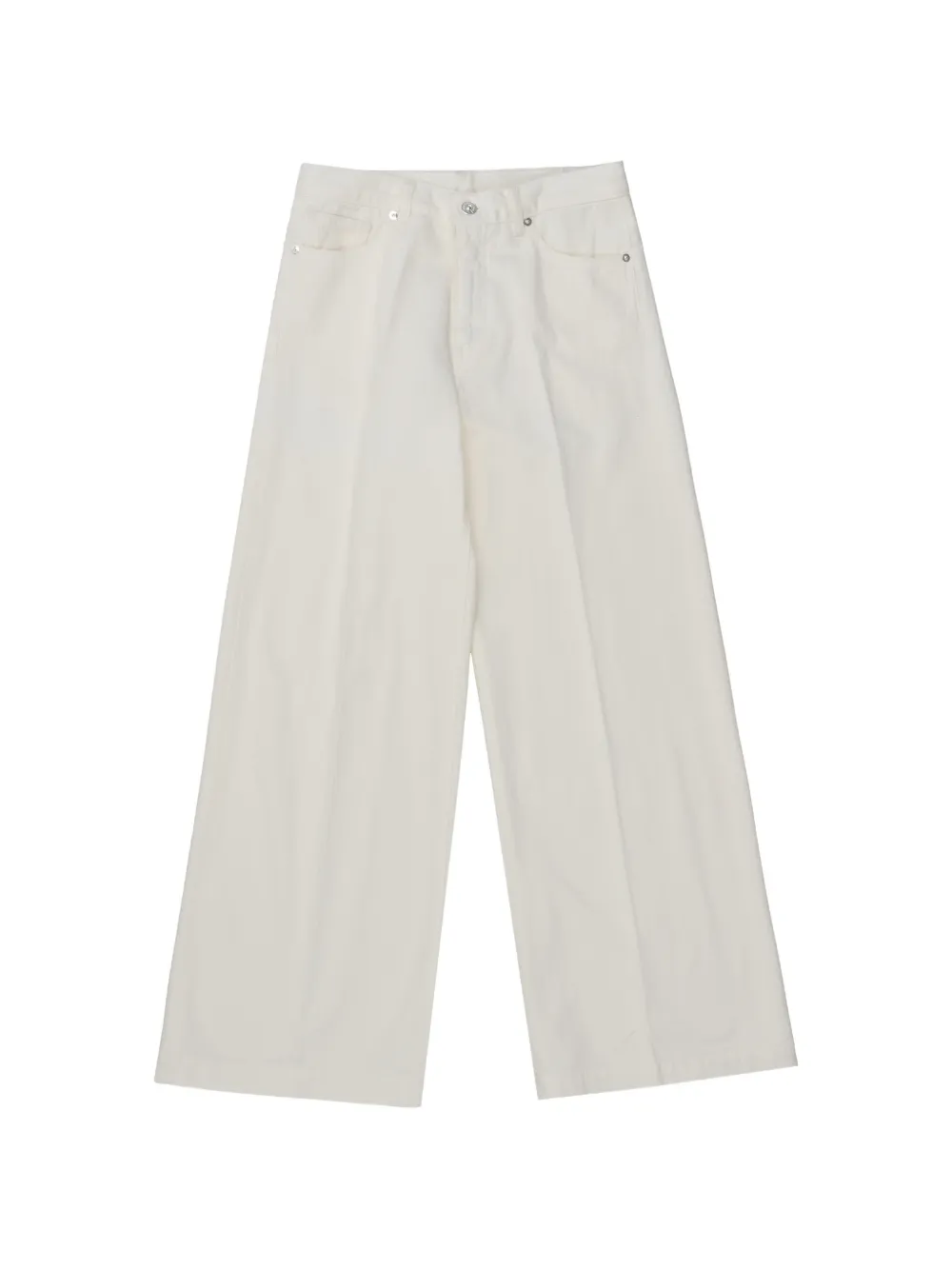 Nine In The Morning logo-patch straight-leg jeans - Bianco