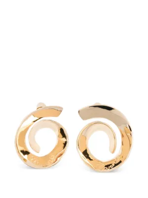 MM6 Maison Margiela フープピアス | ゴールドトーン | FARFETCH JP