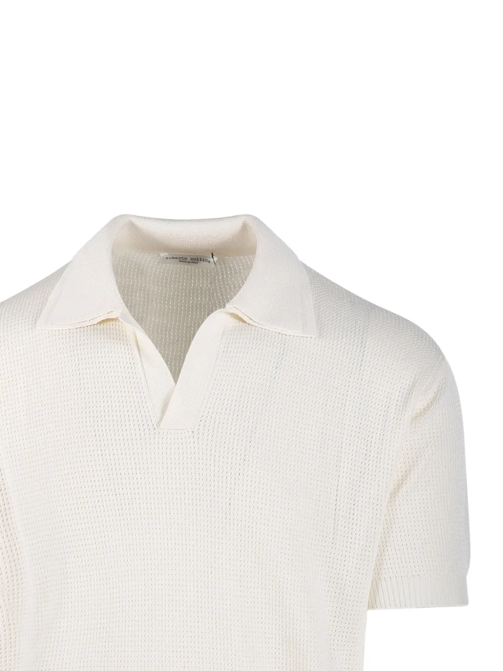 Roberto Collina T-shirt met polokraag Beige