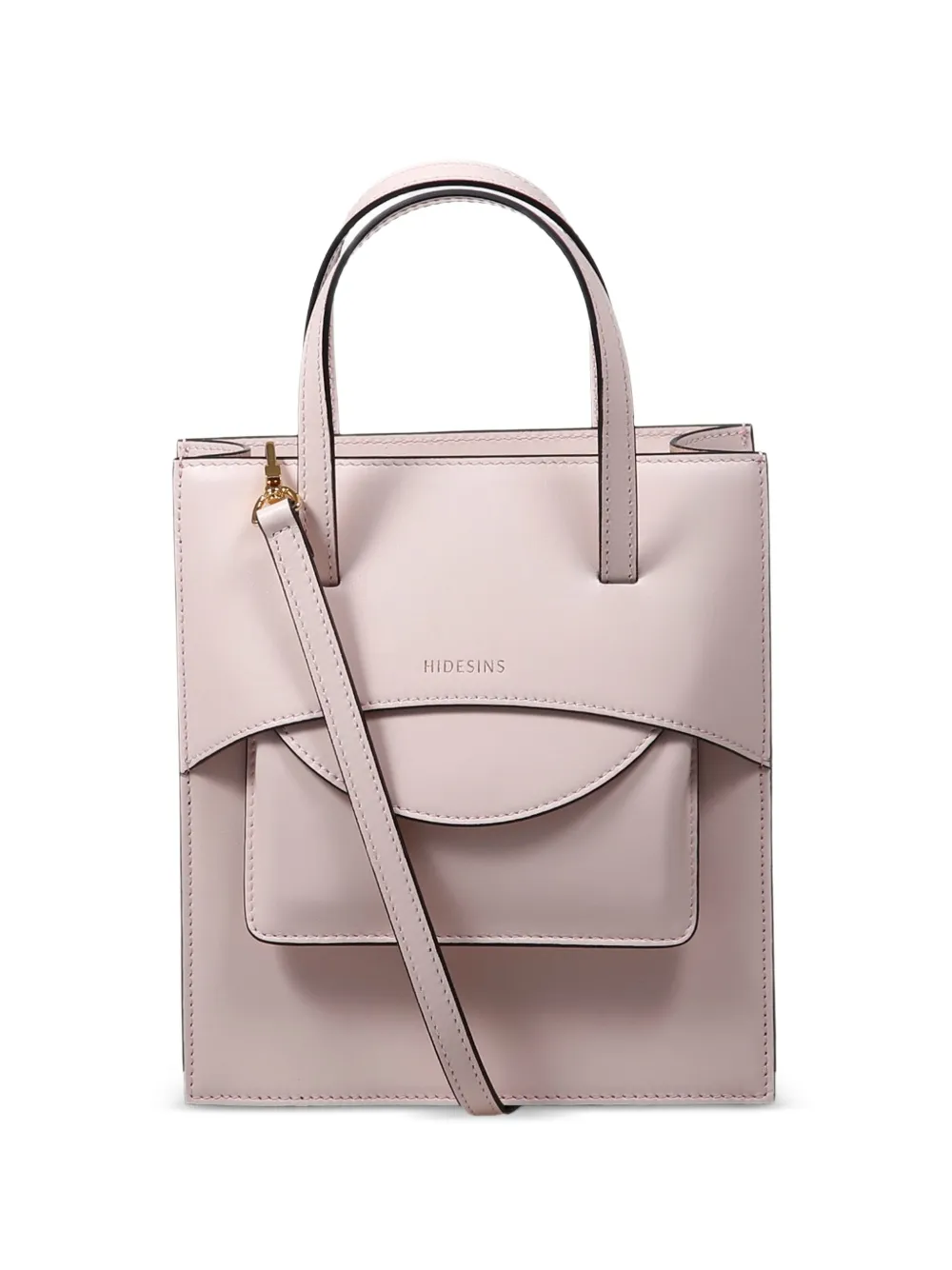 HIDESINS flap leather tote bag - Rosa