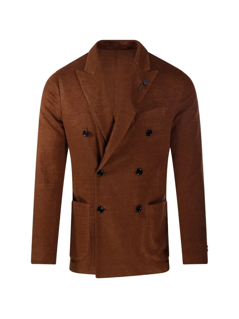 Lardini double-breasted blazer - Brown
