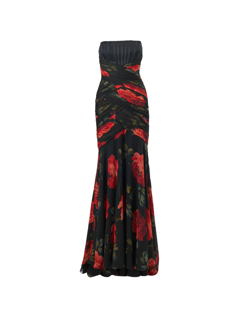 Carolina Herrera Abito da sera con stampa - Nero