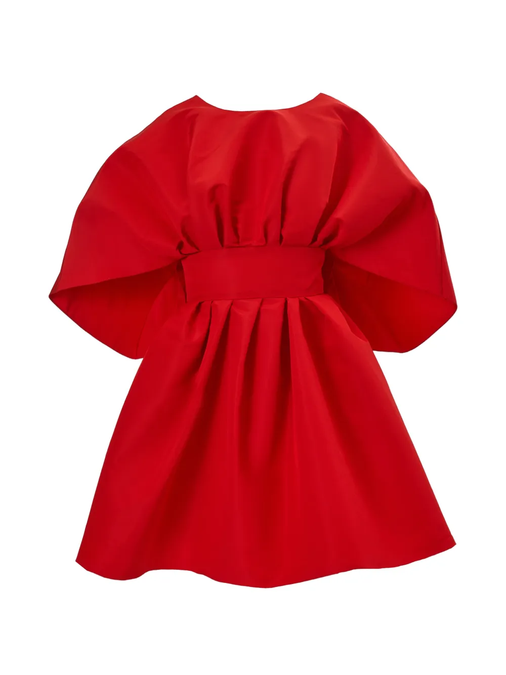 Carolina Herrera Fan Mini Dress In Red