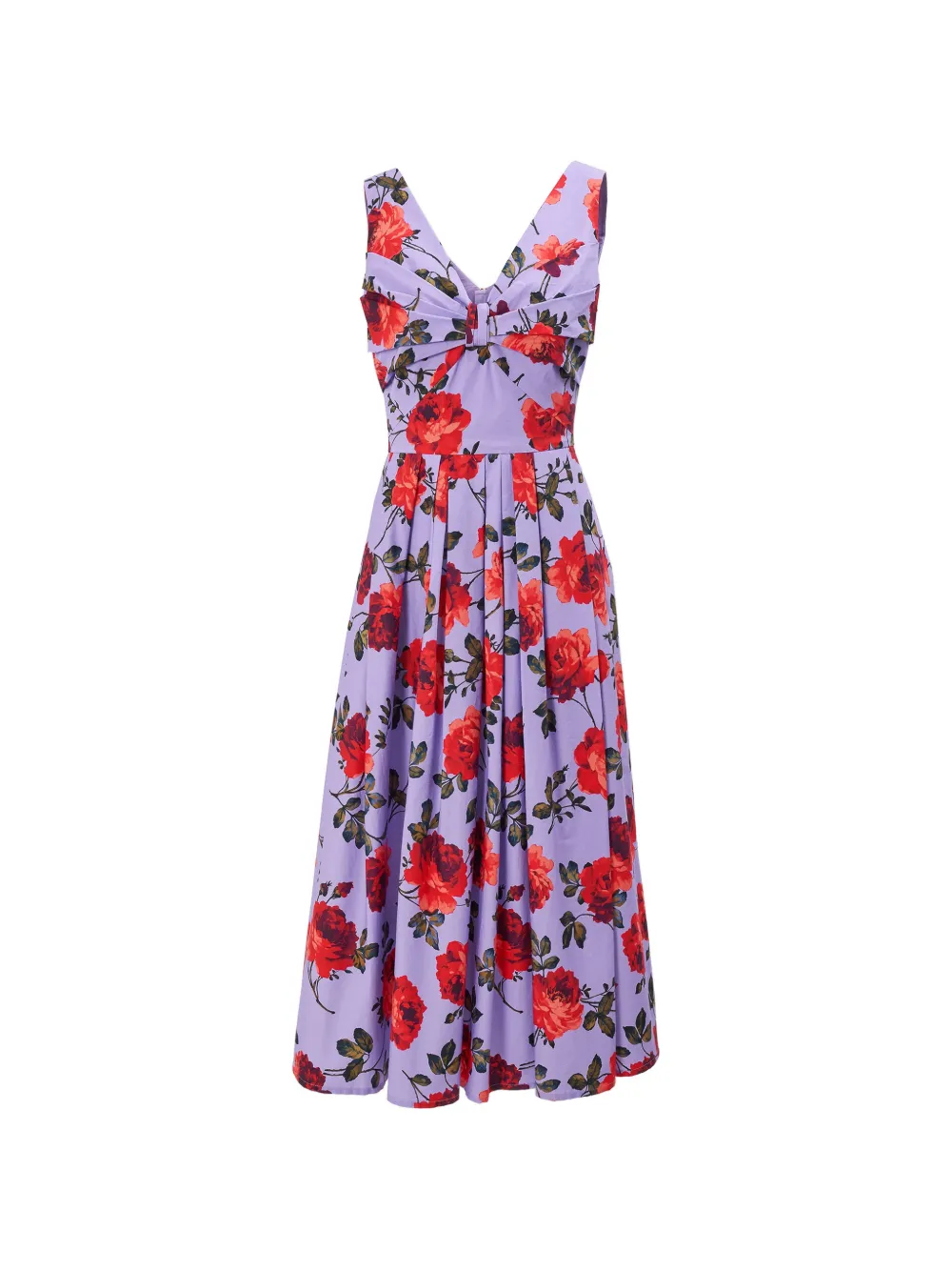 Carolina Herrera Abito midi con stampa - Viola