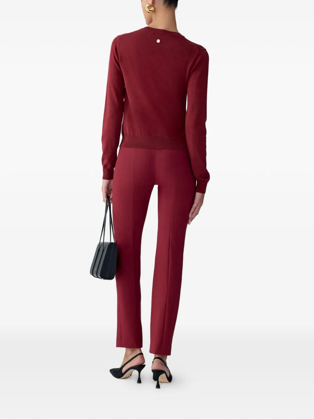 Carolina Herrera Vest met geborduurde kristallen Rood