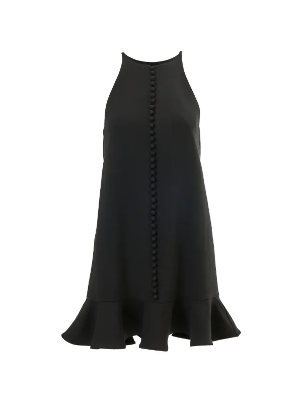 Carolina Herrera Ruffle-hem Mini Dress ‌ in Black