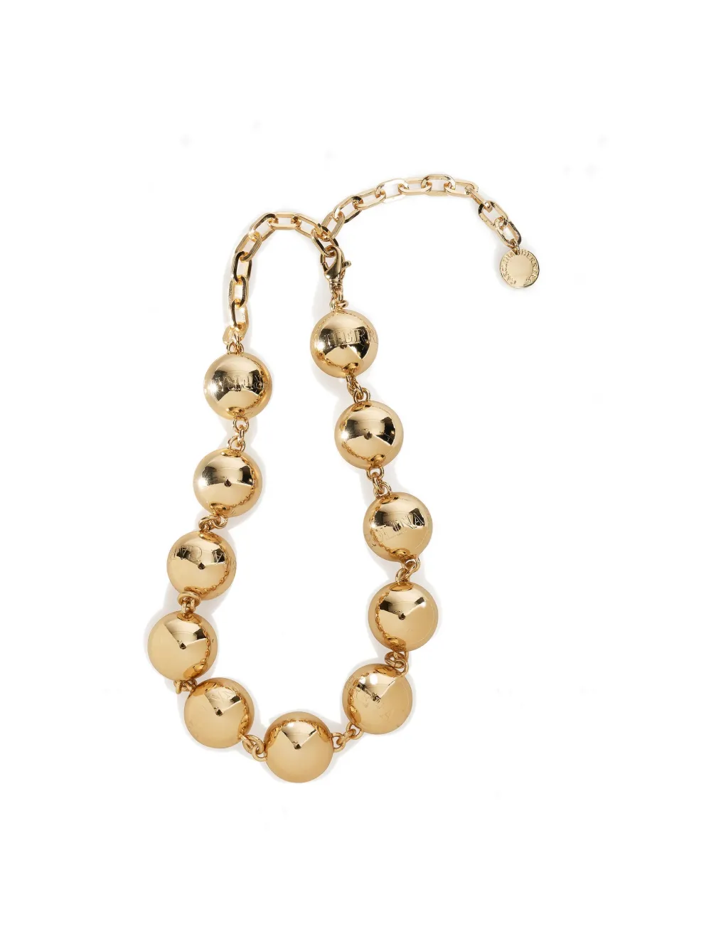Carolina Herrera Gold Ball Necklace, view 2