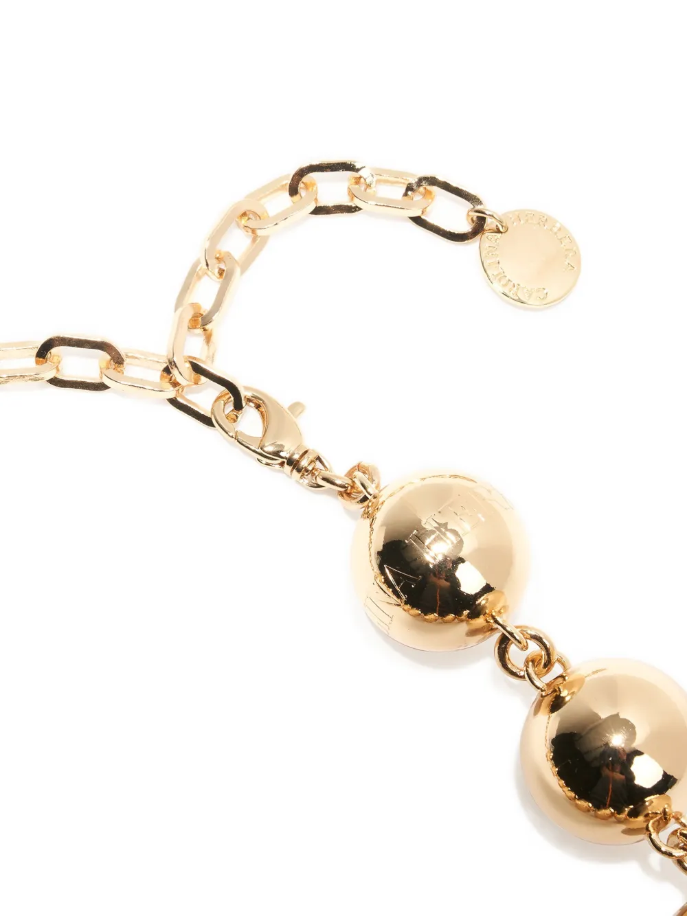 Carolina Herrera Gold Ball Necklace, view 4