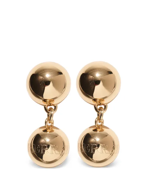 Carolina Herrera gold ball drop earrings