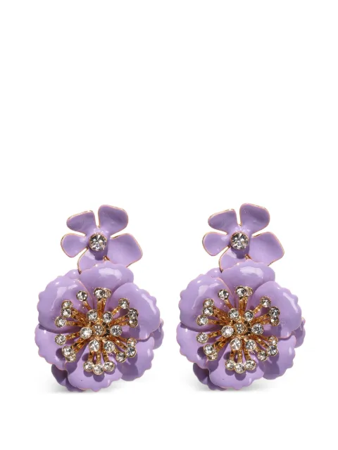 Carolina Herrera flower dangle earrings