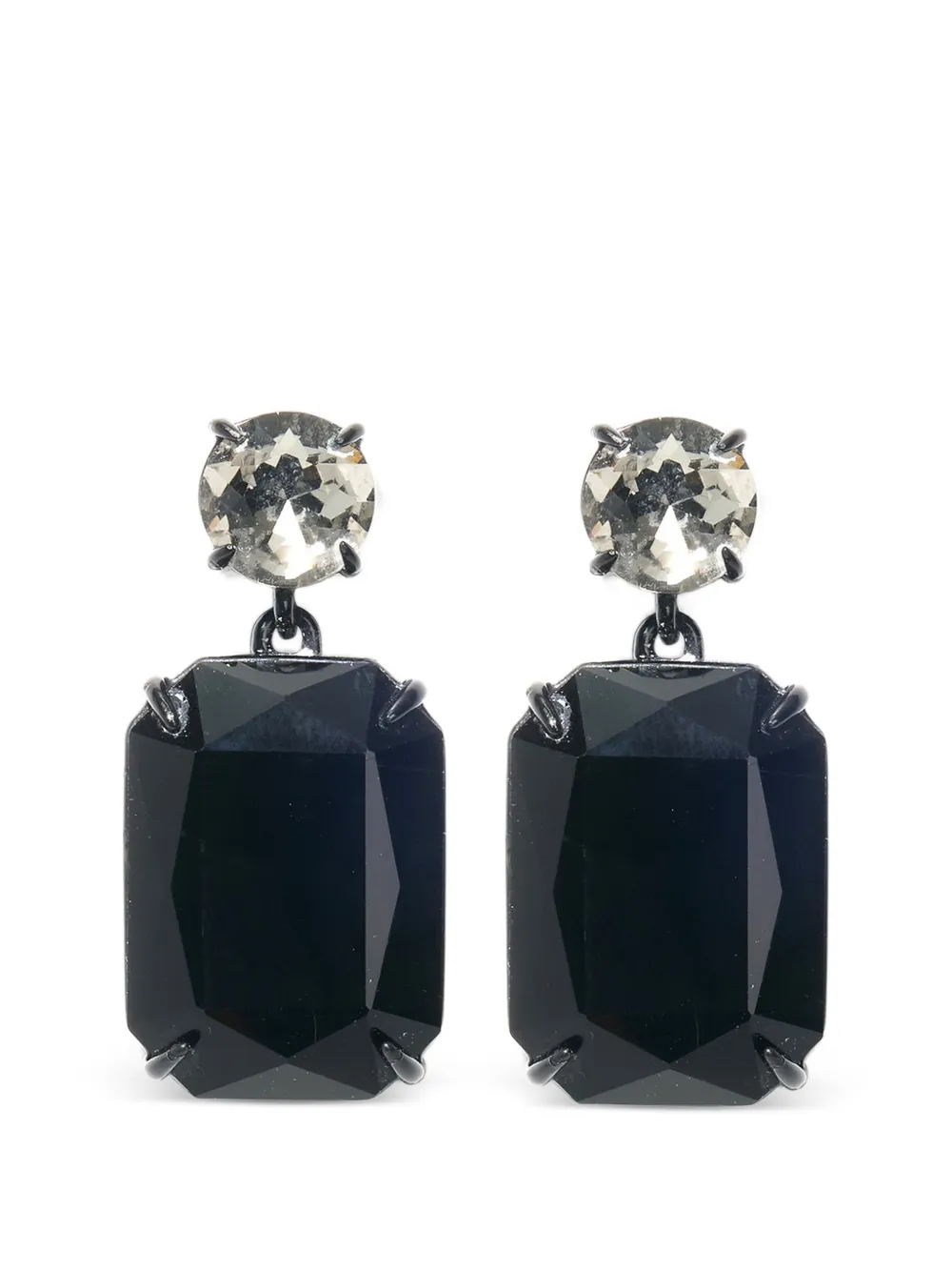 Carolina Herrera crystal Riviere drop earrings - Nero