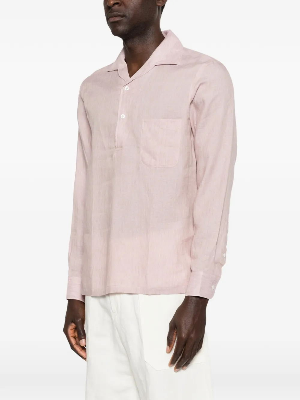 Lardini Overhemd met zak Roze