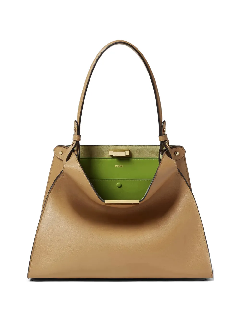 FENDI medium Way leather shoulder bag - Toni neutri