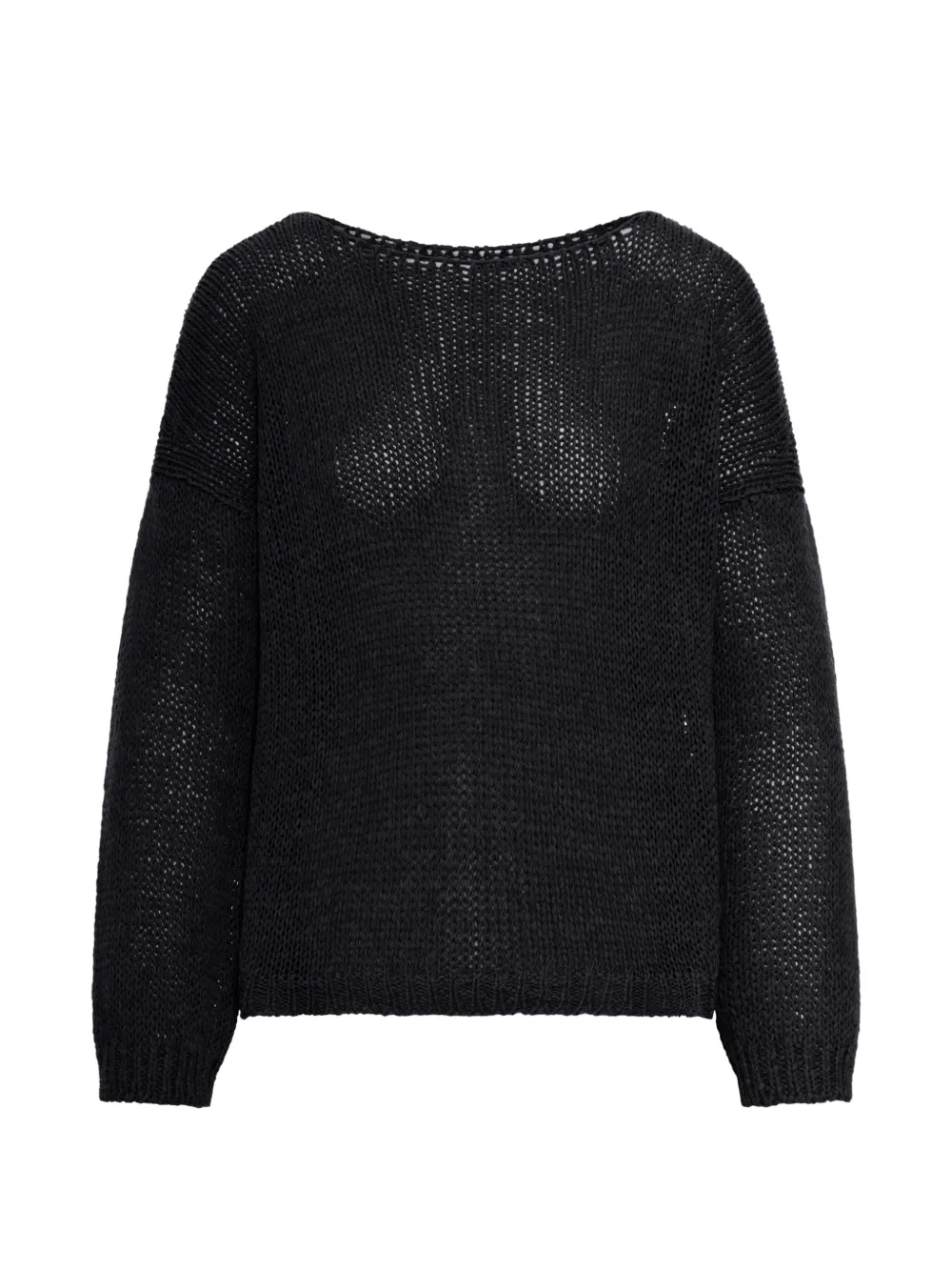 Roberto Collina open-knit sweater - Nero