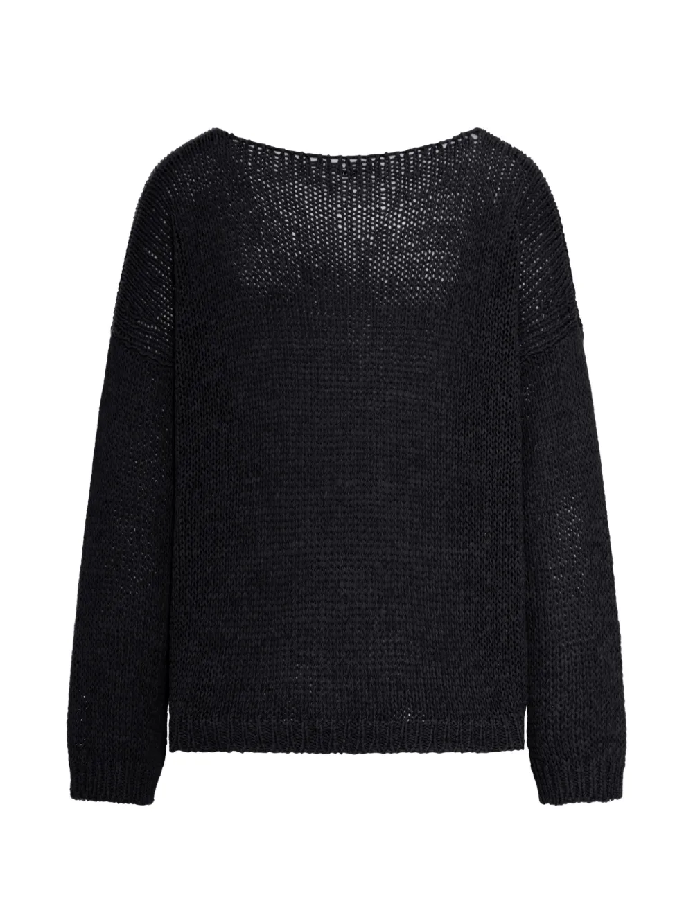  Roberto Collina Open-knit Sweater - Black 