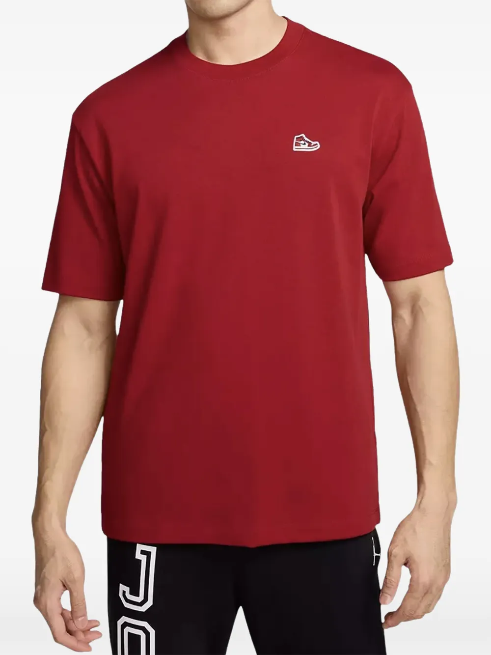 Jordan sneaker patch T-shirt - Rosso