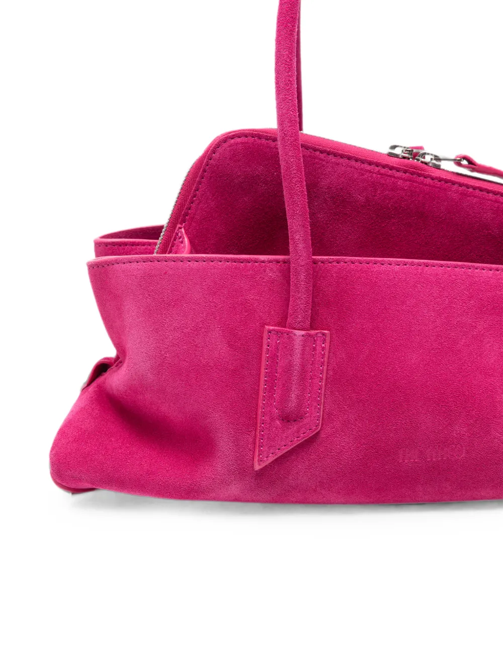 The Attico La Passeggiata kleine cyclamen tas met handvat Roze